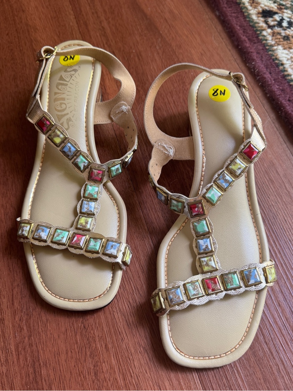authentic 1960s Sacha London T-strap sandals